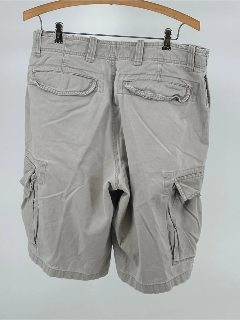 Y2K Old Navy Men's 32 Cargo Shorts‎ Khaki 100% Cotton